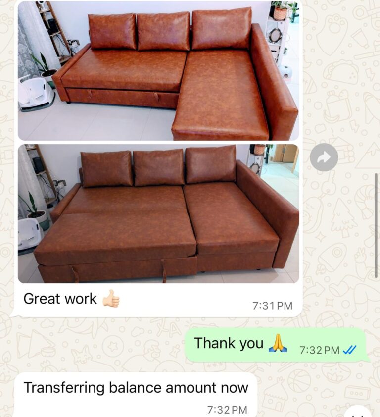 Sofa upholstery in madina zayed